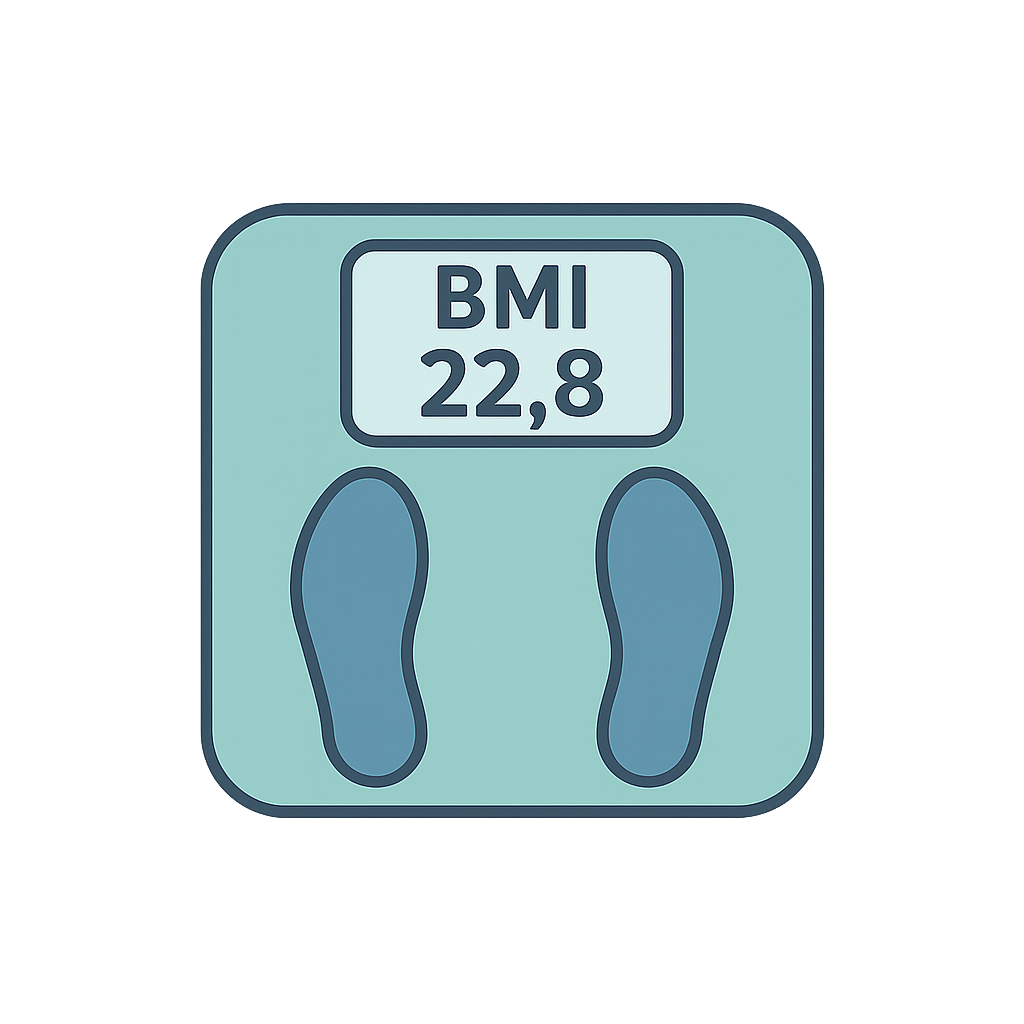 Báscula con indicador de índice de masa corporal
